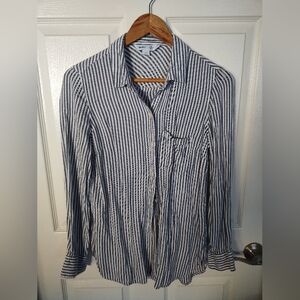 Old Navy striped button down shirt